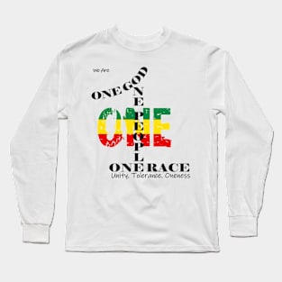 One God One People One Race Long Sleeve T-Shirt